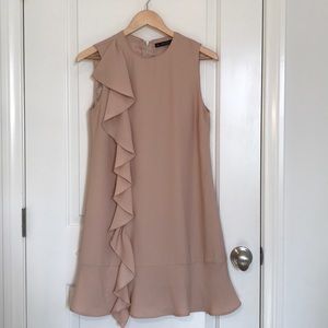 Zara Blush Pink A-Line Poly Sheath Dress